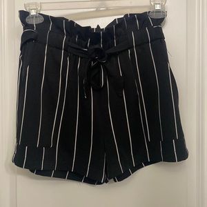 Women’s Black Striped Shorts. Size medium. New without tag